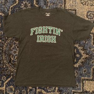 Champion Notre Dame Irish dark gray short sleeve T-shirt